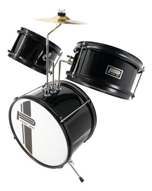 Bateria Infantil Power Beat Jbj1047 Con Hardware Y Platillo Negro